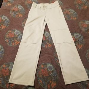 NWOT Under Armour Silver Baseball Pants Boy